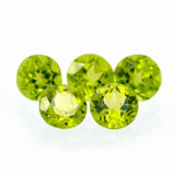 Peridot 7 mm Round Cut Gemstone