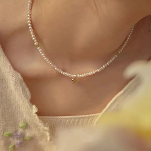 Peridot Beaded Choker Necklace