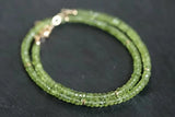 Peridot Beaded Choker Necklace