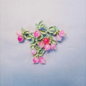Rural Wind Persimmon Ruyi Brooch Pin for Clothing