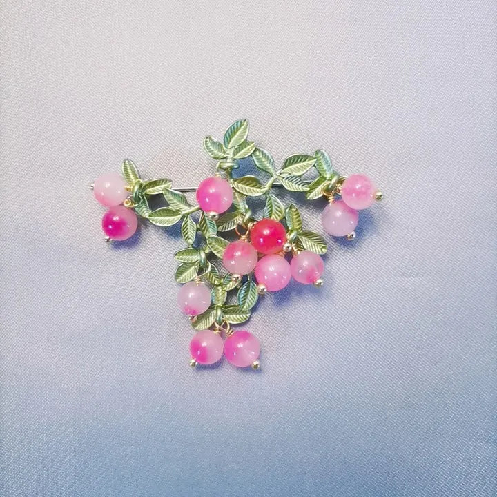Rural Wind Persimmon Ruyi Brooch Pin for Clothing