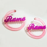 Moon Style Acrylic Earrings - Perfect Gift for Girls