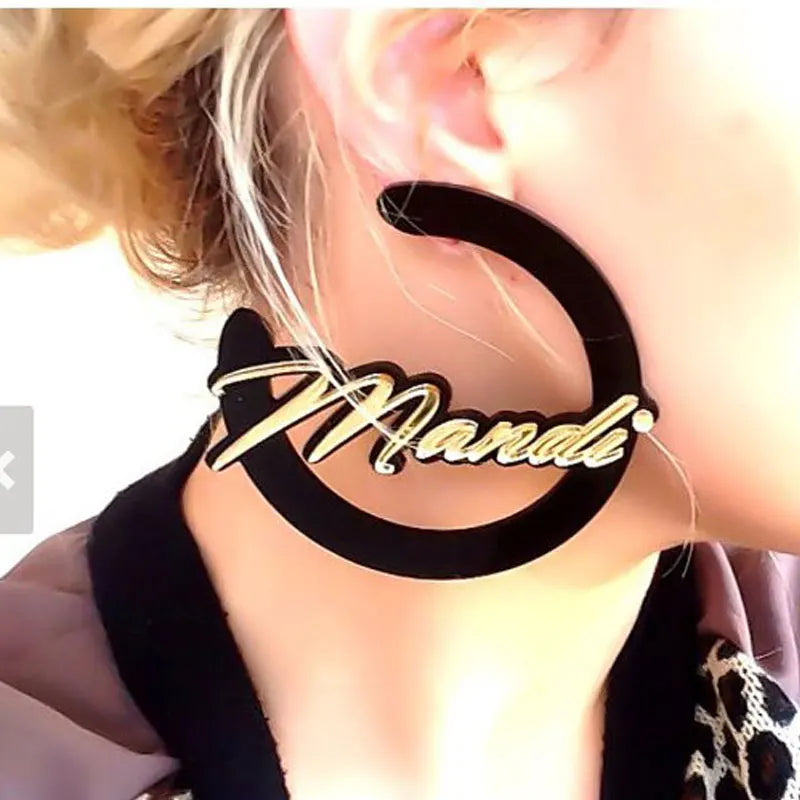 Moon Style Acrylic Earrings - Perfect Gift for Girls