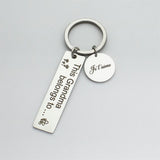 Personalized Stainless Steel Bar Pendant Key Chain