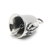 Skull Hand Bell Pendant Stainless Steel Necklace