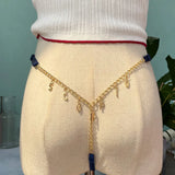 Personalized Metal Letter Name Waist Body Chain For Women
