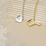 Personalised Engraving Love Letter Women Necklaces Couples Jewelry Gift