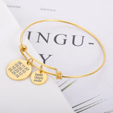 Personalised Round Bracelet Stainless Steel Bangle