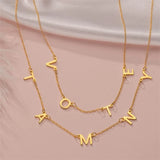 Personalised Name Letters Necklace Stainless Steel Custom Jewelry for Girls