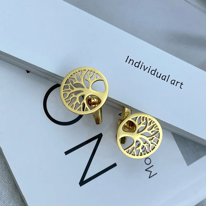 Personalised Life Tree Cufflinks Set - Men's Gift