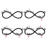 Custom Infinity Bracelet Family Jewelry Stainless Steel