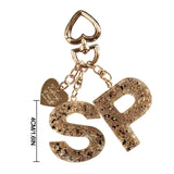 Resin 26 Letters & Foil Keychains Number Keychain Bag Pearl Heart Key Rings