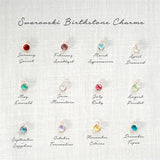 Personalised Birthday Disc Name Necklace With Birthstone Pet Name &Photo Pendant