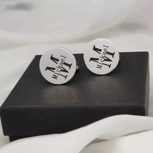 Personalized Men's Steel Cufflinks