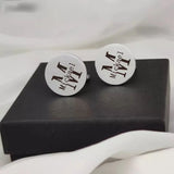Personalized Men's Steel Cufflinks