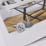Personalized Men's Steel Cufflinks