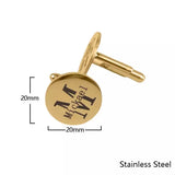 Personalized Men's Steel Cufflinks