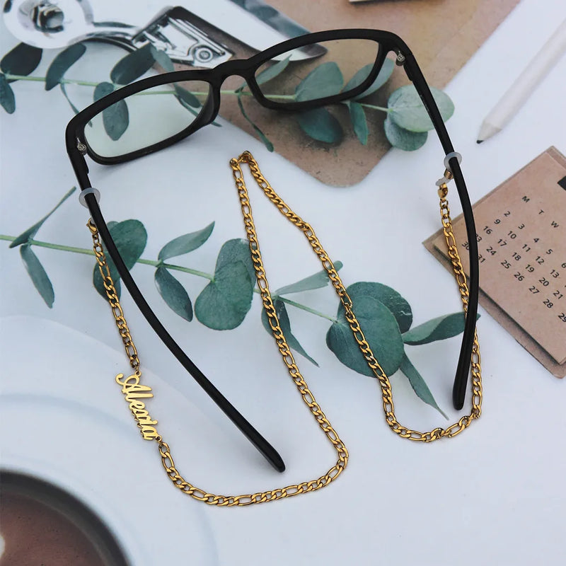 Custom Name Eyeglasses Chain Mask Holder Sunglasses Straps Lanyard