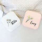 Personalized Girls Travel Jewellery Box Organizer