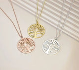 Personalized Family Tree Name Necklace for Women