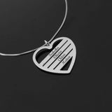 Personalised Heart Name Necklace Women Stainless Steel Couple Family Letter