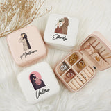 Personalised Hijabi Girl Jewelry Box with Name - Muslim Girls Gift