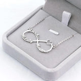 Personalised Three Name Infinity Necklace for Family and Friends