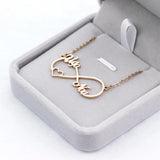 Personalised Three Name Infinity Necklace for Family and Friends