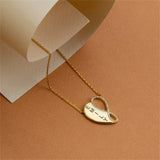 Heart Name Necklace 925 Sterling Silver Zircon Crystals Gift for Women