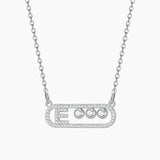 Zircon Initial Letter Necklace for Women A-Z Stainless Steel Chain Jewelry