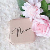 Personalised Jewellery Box Girls Travel Jewelry Case with Name