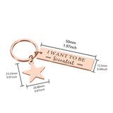 Personalised Dream Keychain for Son Daughter Student Birthday Gift