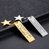 Personalised Dream Keychain for Son Daughter Student Birthday Gift