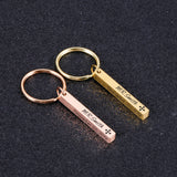 Personalised Name & Date Keychain for Family Couple - Original Gift