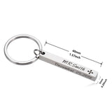 Personalised Name & Date Keychain for Family Couple - Original Gift