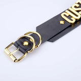 Personalised Name Leather Choker Necklace