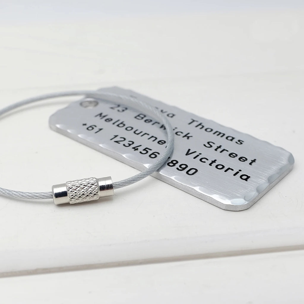 Personalised Luggage Tag Name Label Bag Pendant Travel Accessory