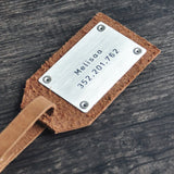 Personalised Leather Luggage Tag Travel Accessories