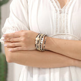 Leopard Pearl Bracelet Multilayer Magnetic Women's Circlet