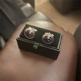 Personalised Photo Cufflinks Men's Gift Stainless Steel Logo Cufflink