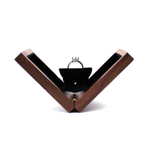 Personalised Proposal Ring Box with Names for Wedding Rings