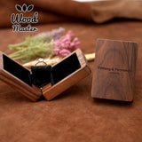 Personalised Proposal Ring Box with Names for Wedding Rings