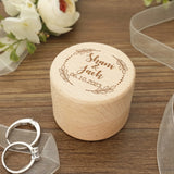 Personalised Wedding Ring Bearer Box Wooden Ring Box for Wedding
