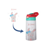 Personalised Kids DIY Photo Water Bottle 350ml Straight