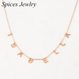 Personalized Letters Necklace for Women Stainless Steel Nameplate