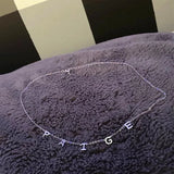 Custom Name Necklaces for Women Stainless Steel Letter Pendant