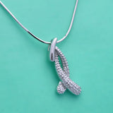 925 Sterling Silver Plant flowers Pendant Necklace Women Choker Chain