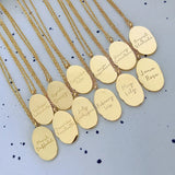 12 Months Birth Flower Necklace Stainless Steel Women Chain