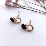 Geometric Clip on Earrings Rhinestones All-match Women's Gift Jewelry