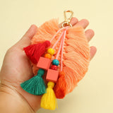 Bohemia Charm Tassel Keychain For Women Girl Car Bag Hanging Key Chain